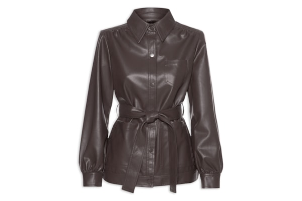 Casaco Feminino Com Cinto - Marrom