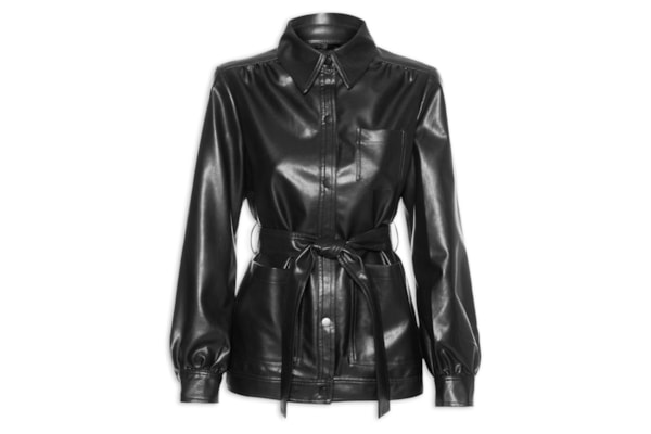 Casaco Feminino Com Cinto - Preto