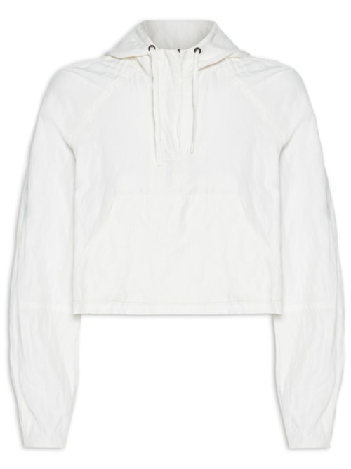 Casaco Feminino Cotton Canguru - Off White