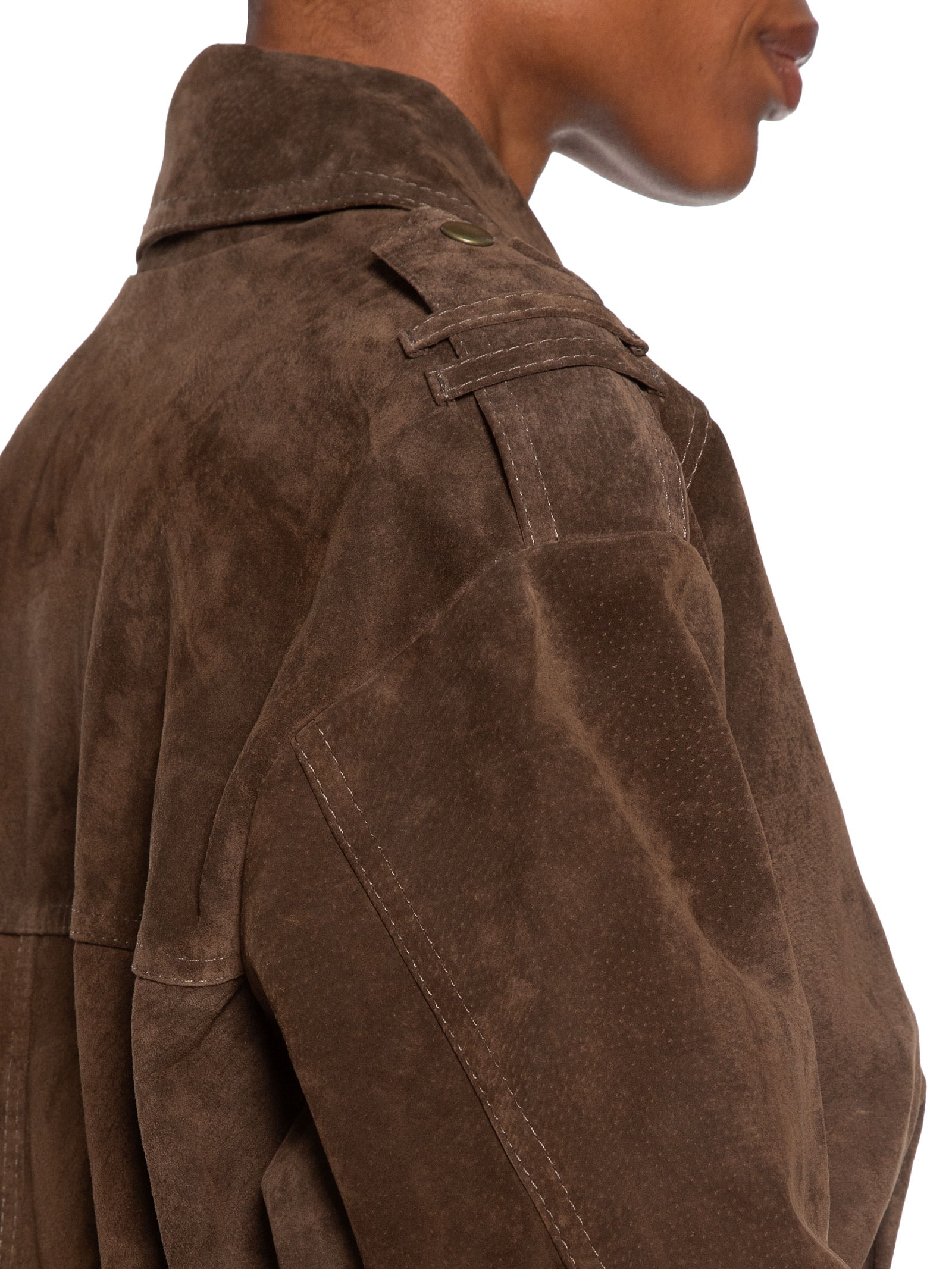 Casaco Feminino Cropped Sharon Marrom Studio Kalline