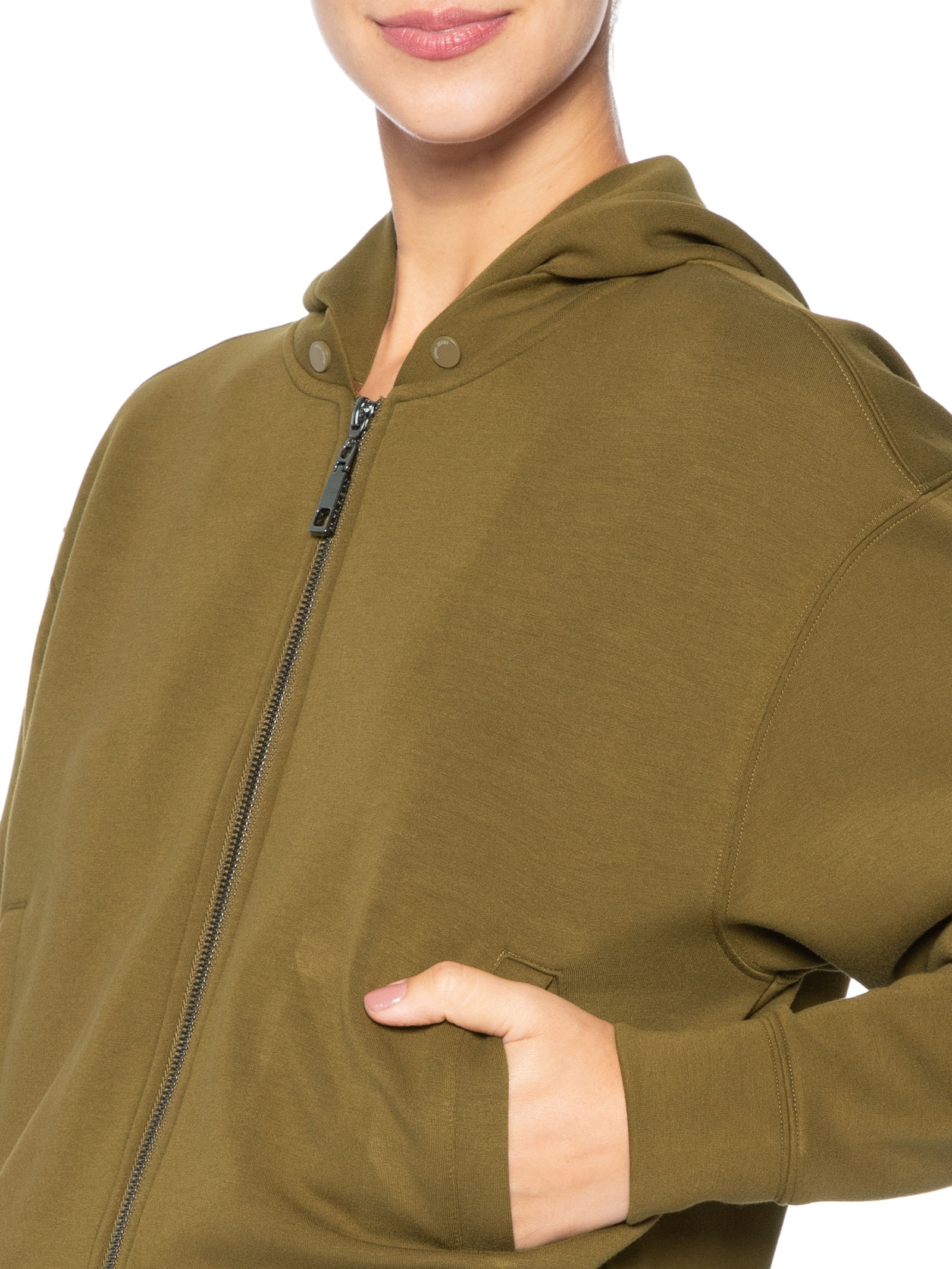 Casaco Feminino De Malha Double Com Bolsos Verde Animale Jeans