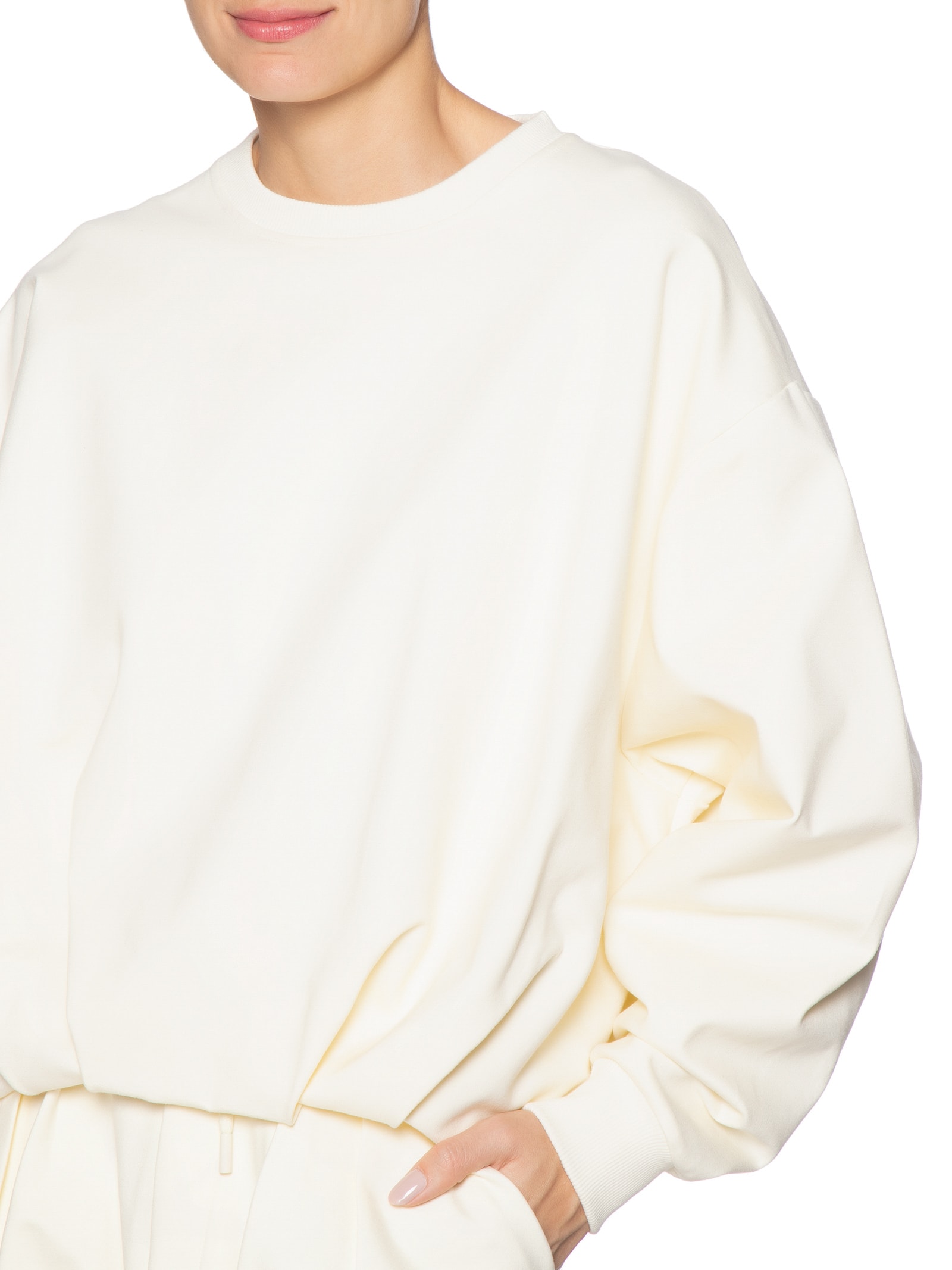 Casaco Feminino De Moletom Balone Branco Animale Jeans