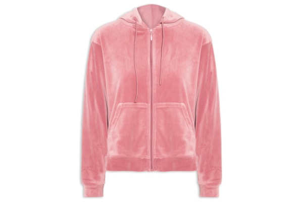 Casaco Feminino De Moletom Plush - Rosa