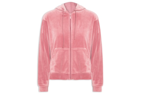 Casaco Feminino De Moletom Plush - Rosa
