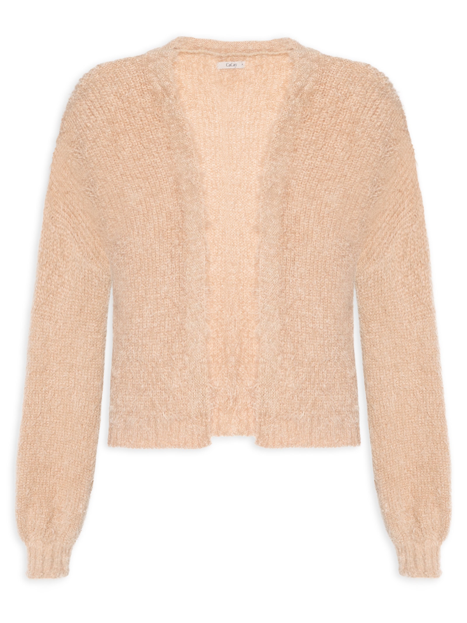 Casaco Feminino De Tricot Pelinho Marrom Cacay