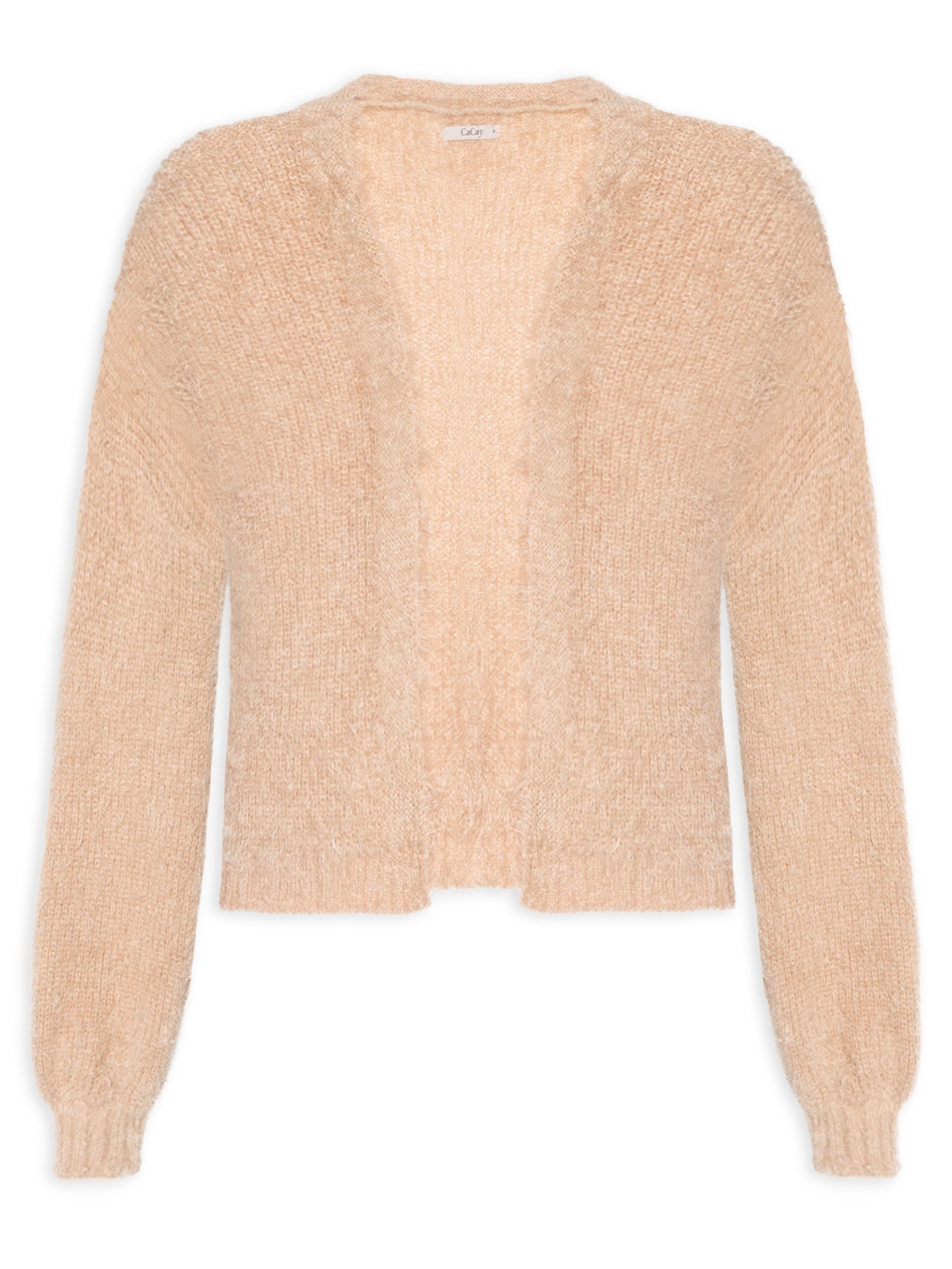 Casaco Feminino De Tricot Pelinho Marrom Cacay