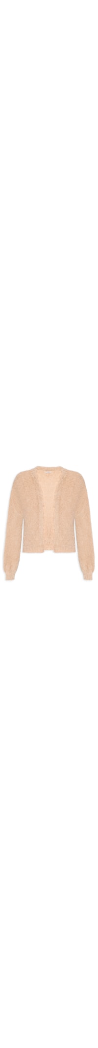 Casaco Feminino De Tricot Pelinho - Marrom