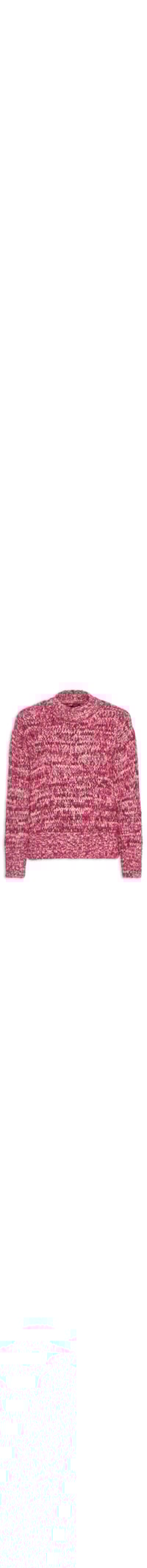 Casaco Feminino De Tricot Ponto Mix - Rosa
