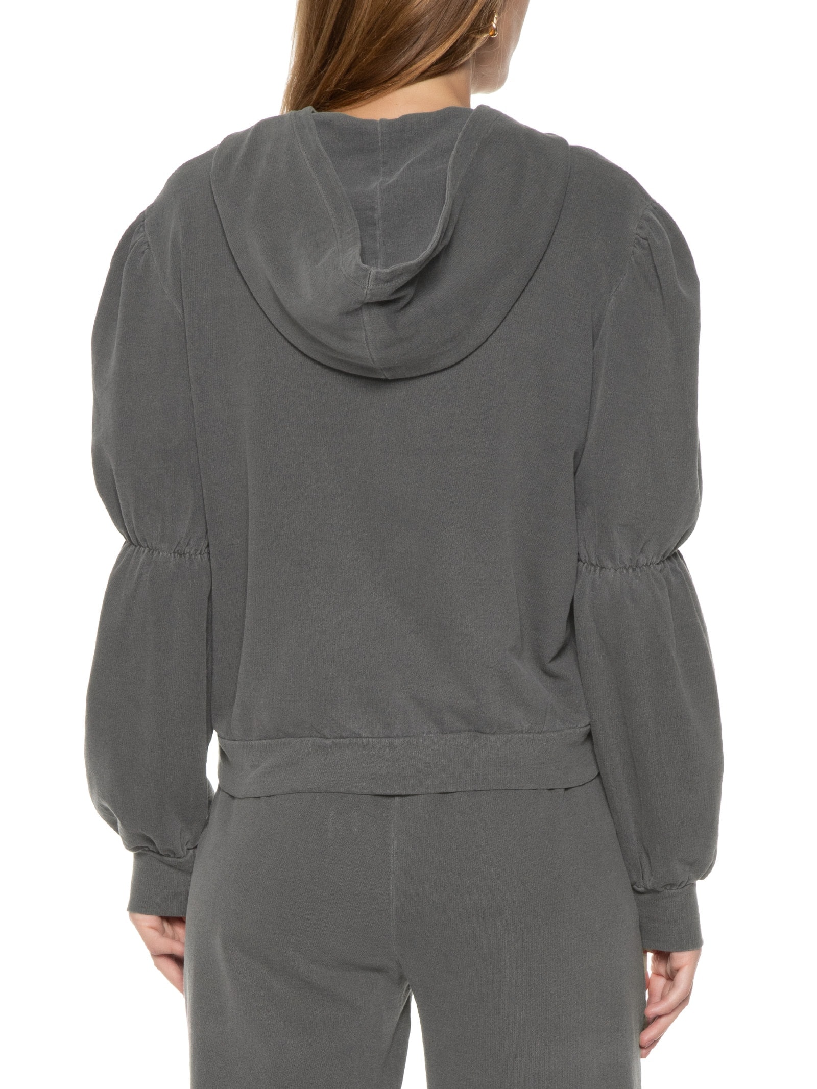 Casaco Feminino Detalhe Manga Cinza Basiq