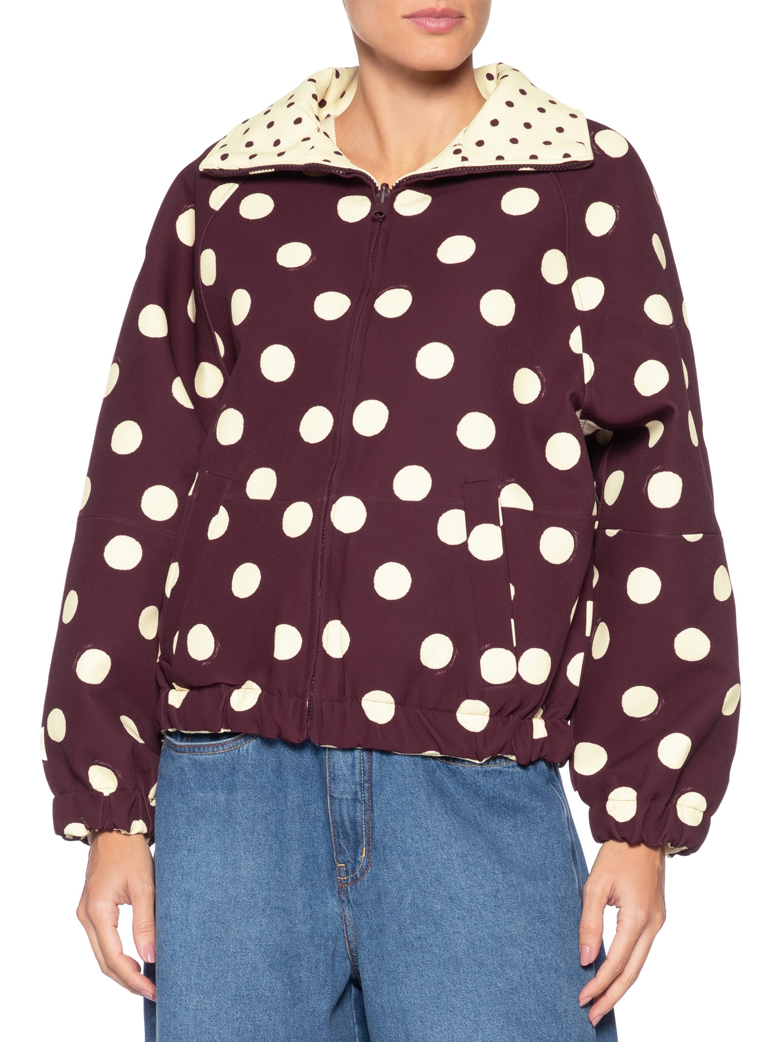 Casaco Feminino Double Petit Poa Marrom Farm