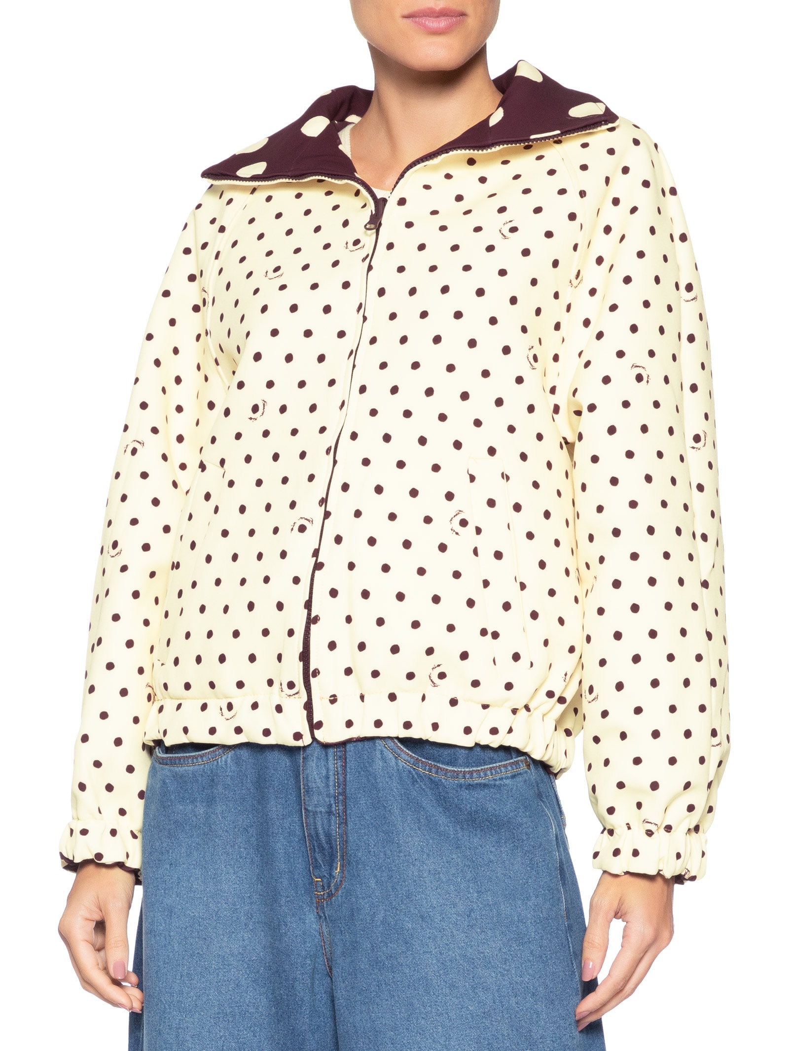 Casaco Feminino Double Petit Poa Marrom Farm