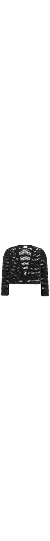 Casaco Feminino Em Tricot - Preto