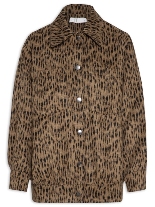 Casaco Feminino Estampado Onça - Animal Print
