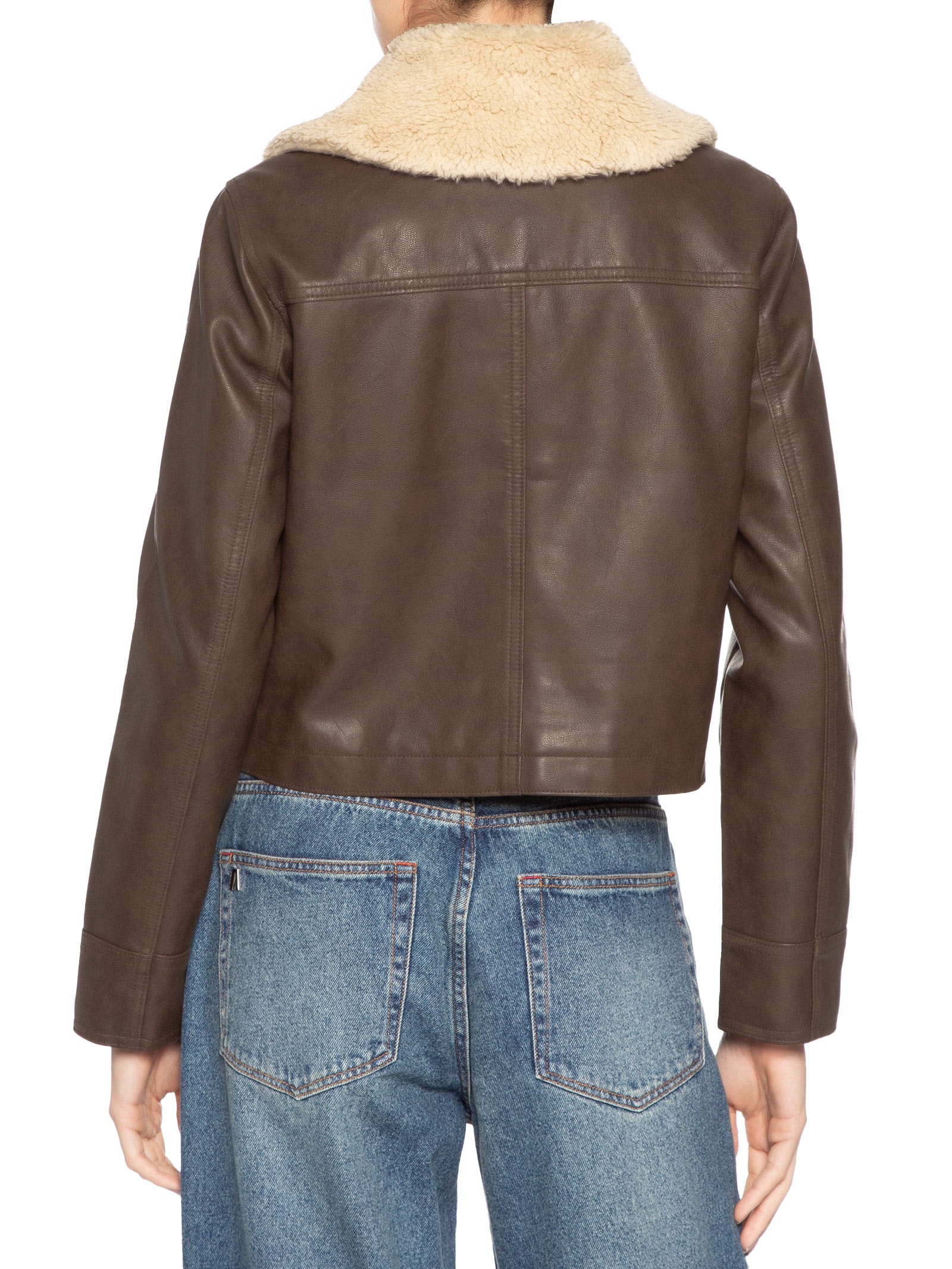 Casaco Feminino GIII Cropped Vintage Aviator W. S Marrom Levi's