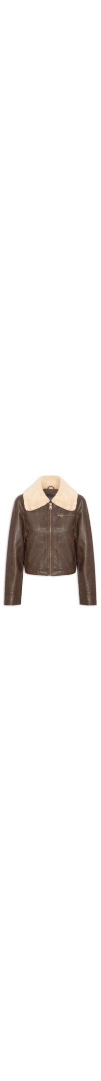 Casaco Feminino GIII Cropped Vintage Aviator W. S - Marrom