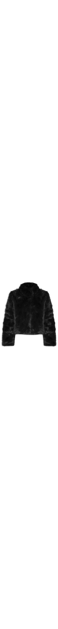 Casaco Feminino Gola Alta - Preto