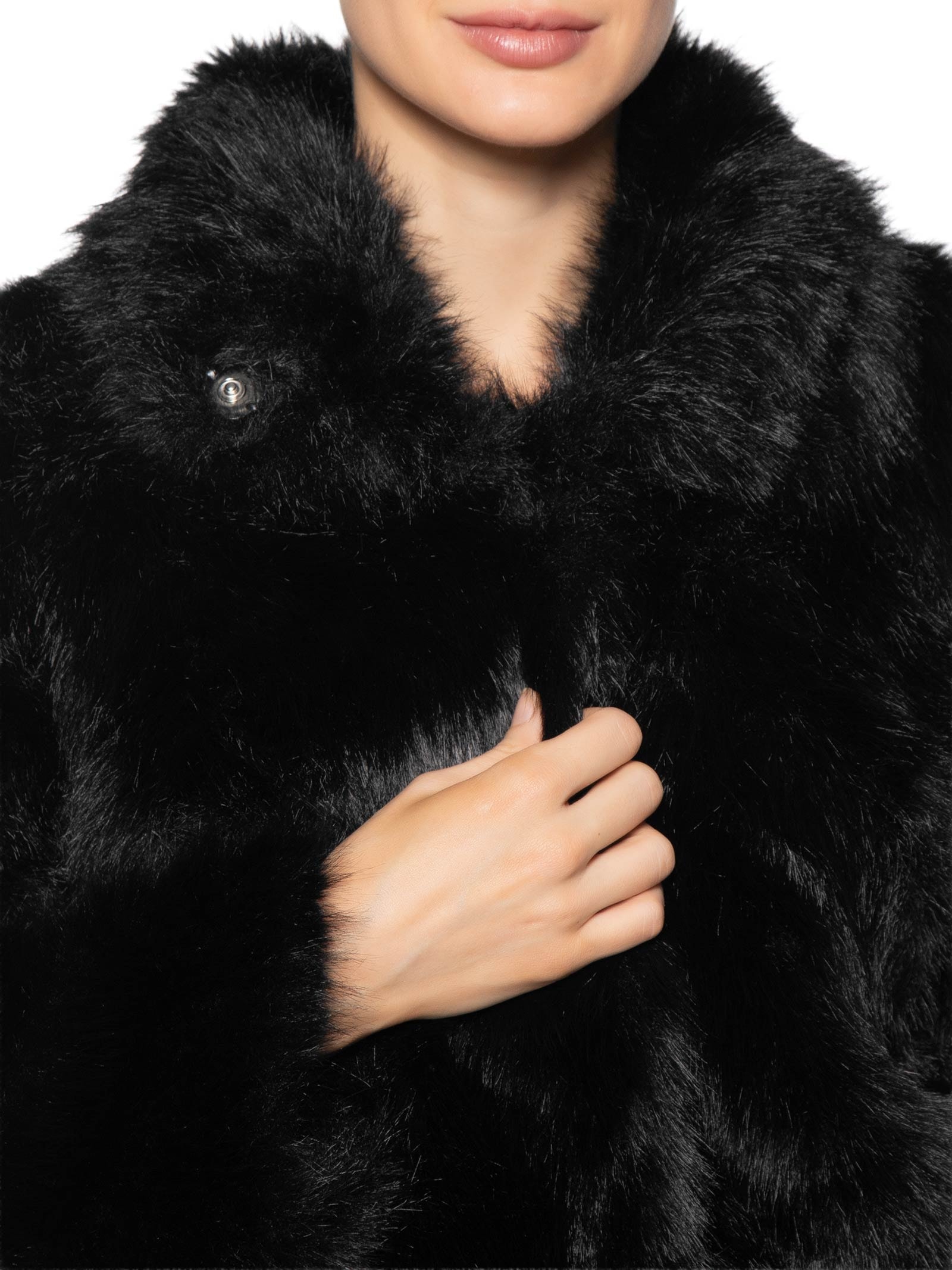 Casaco Feminino Gola Alta Preto '2Essential