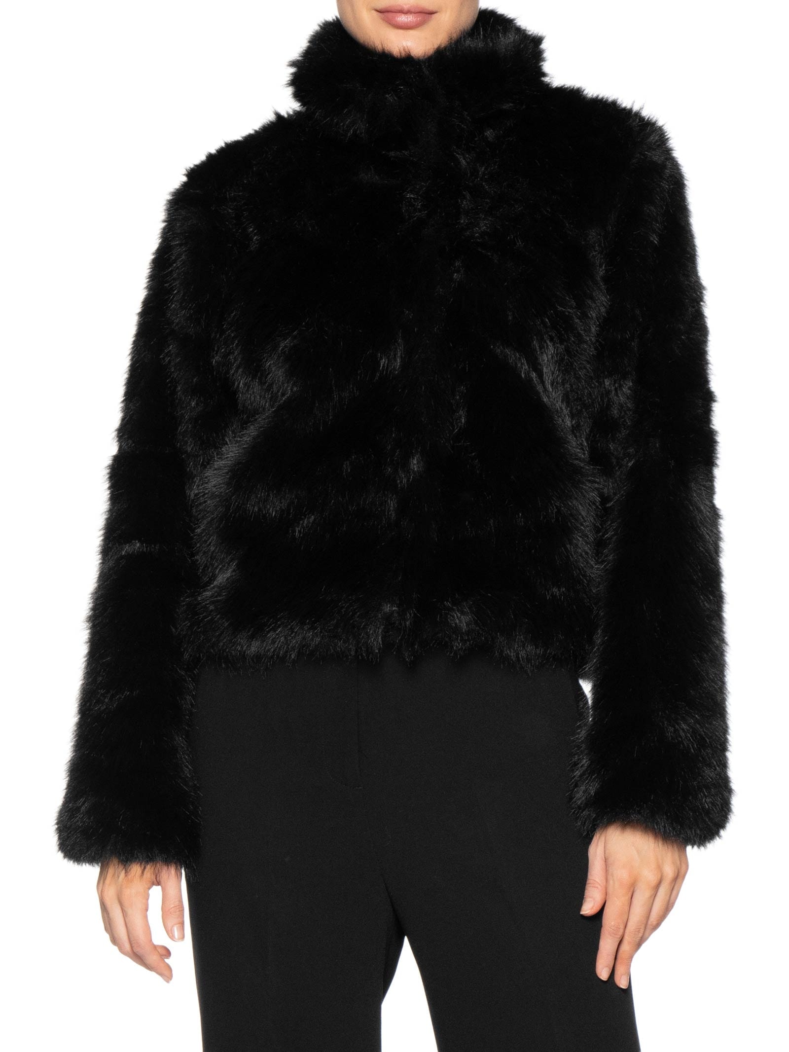 Casaco Feminino Gola Alta Preto '2Essential