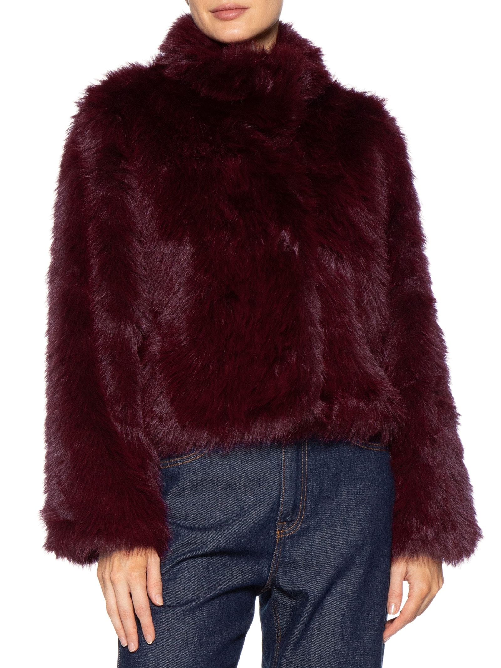 Casaco Feminino Gola Alta Vermelho '2Essential