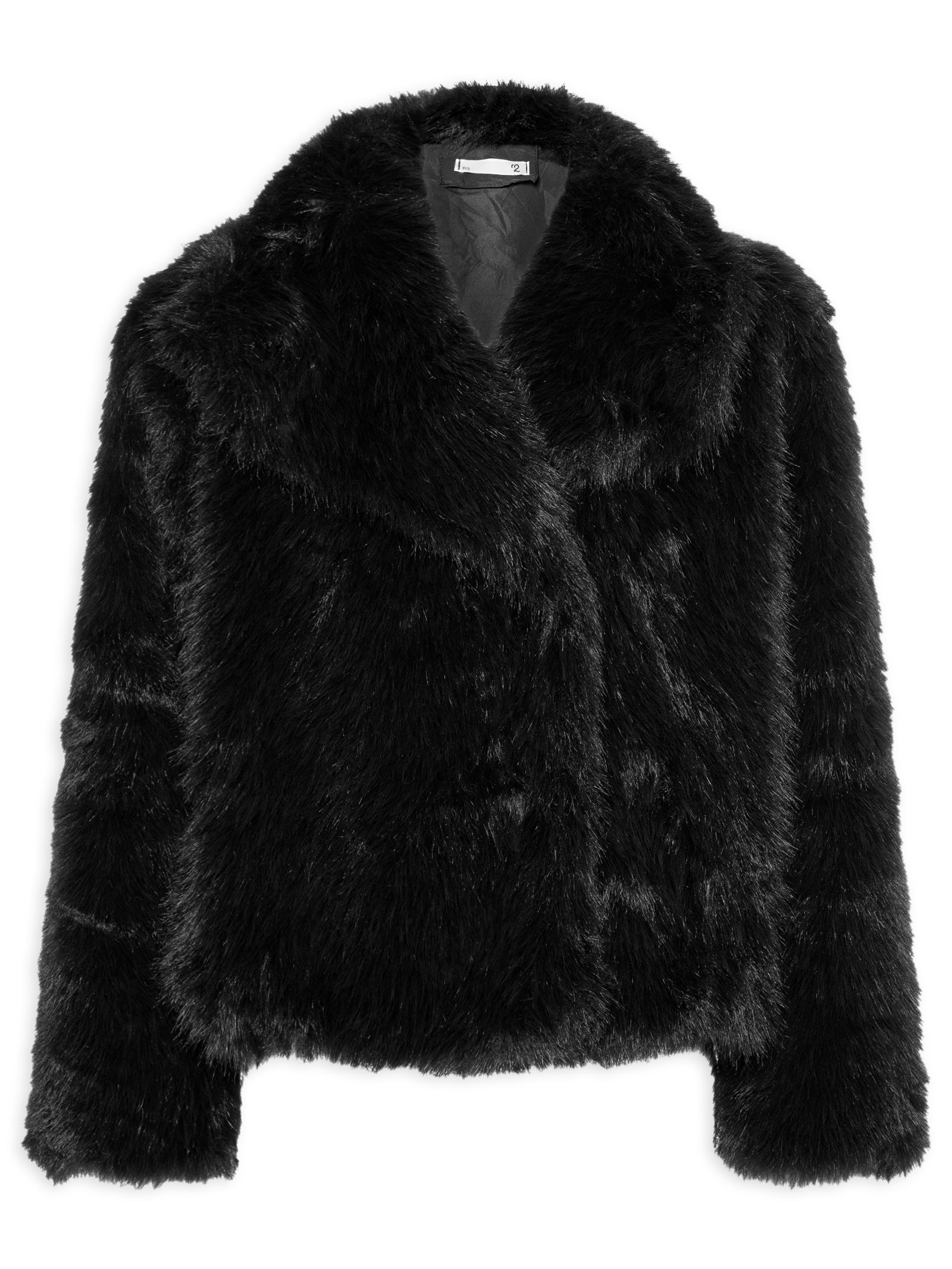Casaco Feminino Gola Ampla Preto '2Essential