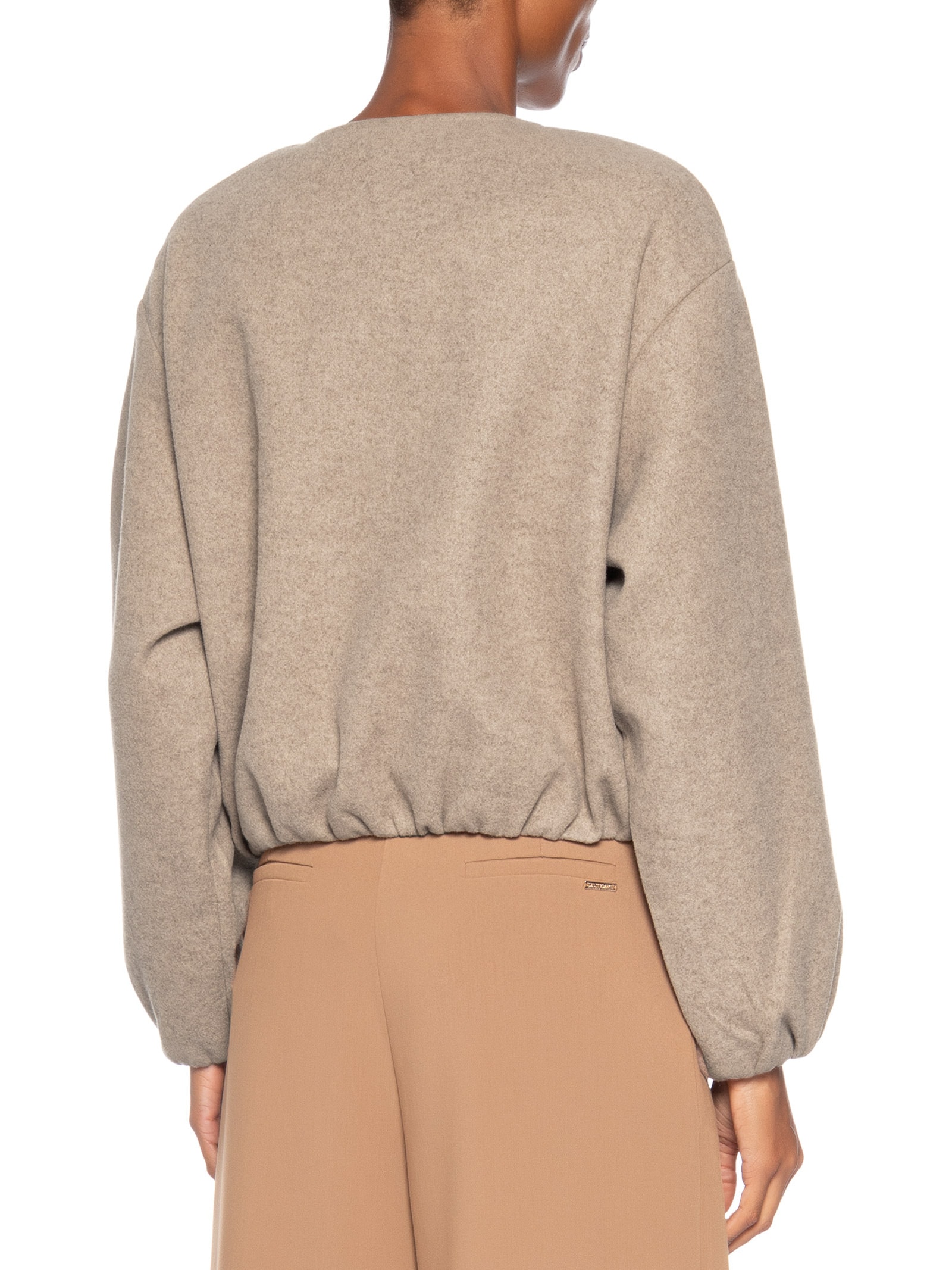 Casaco Feminino Gola Redonda Bege '2Essential