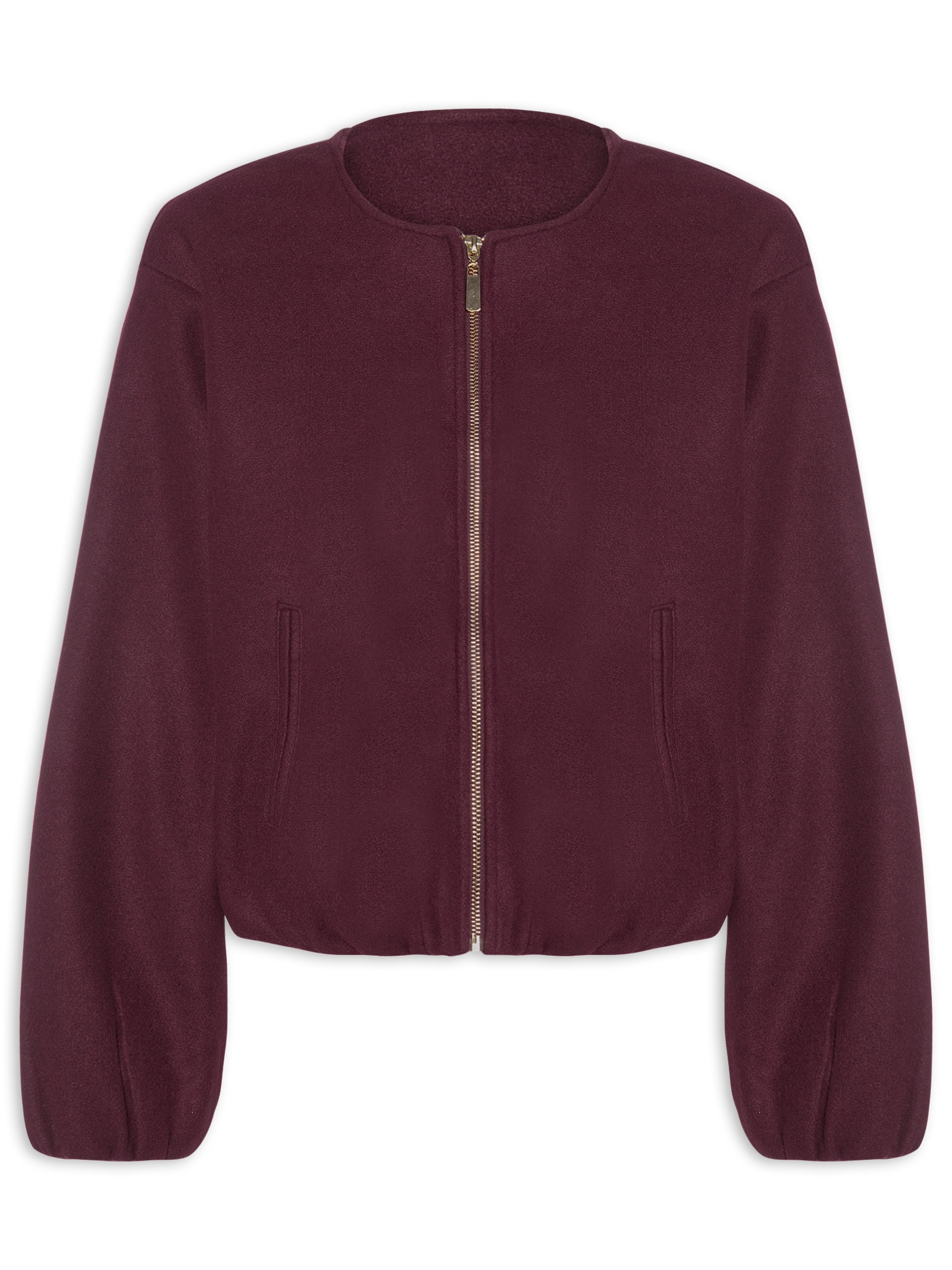 Casaco Feminino Gola Redonda Vermelho '2Essential