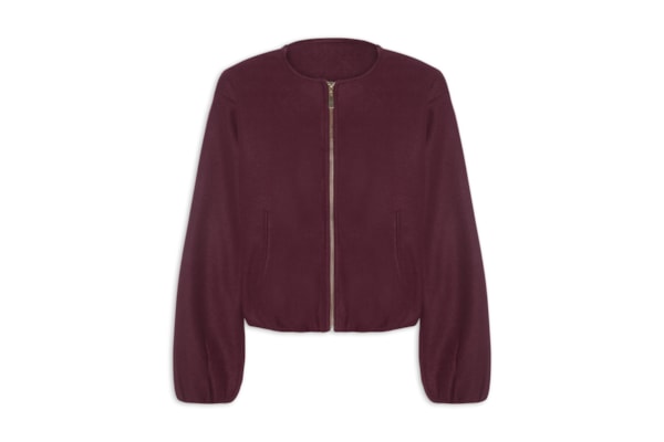 Casaco Feminino Gola Redonda - Vermelho