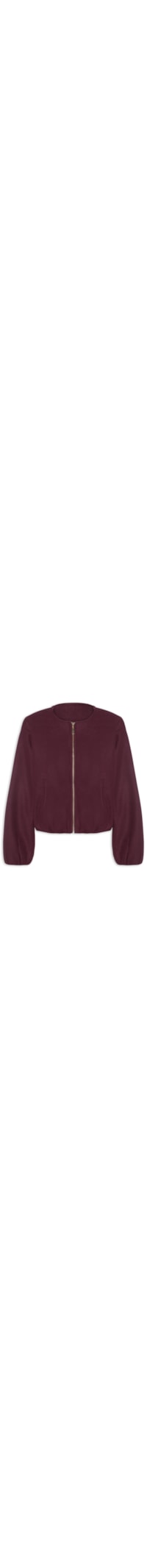 Casaco Feminino Gola Redonda - Vermelho