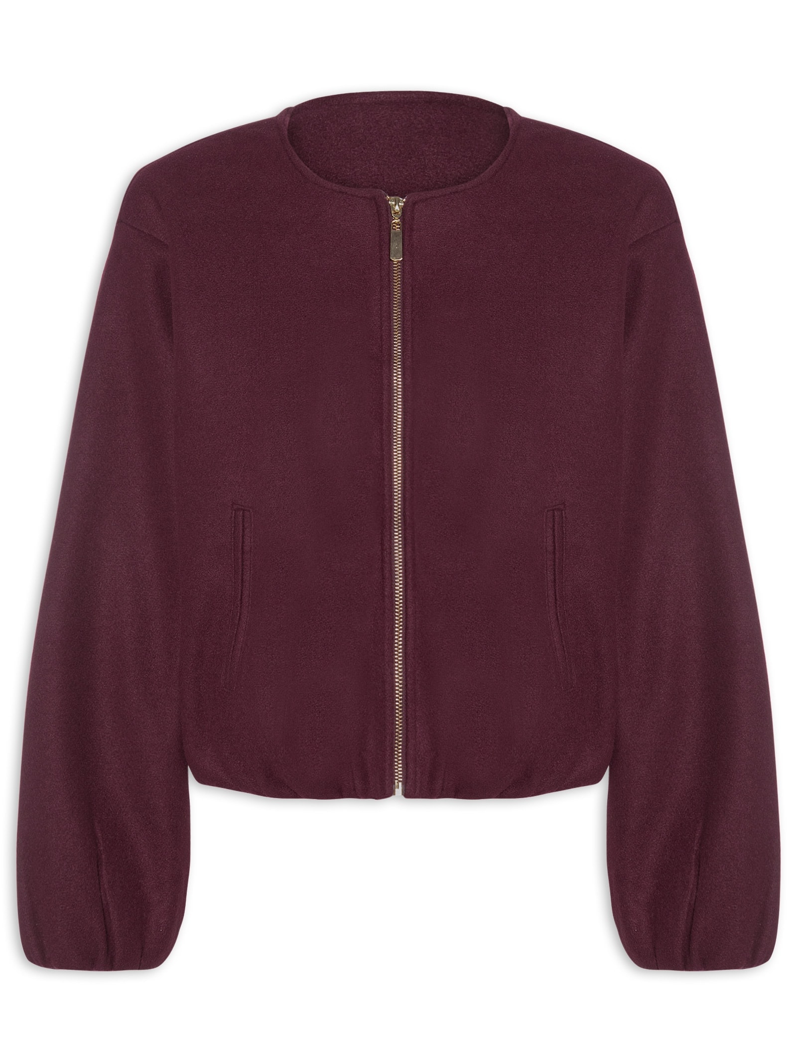Casaco Feminino Gola Redonda Vermelho '2Essential