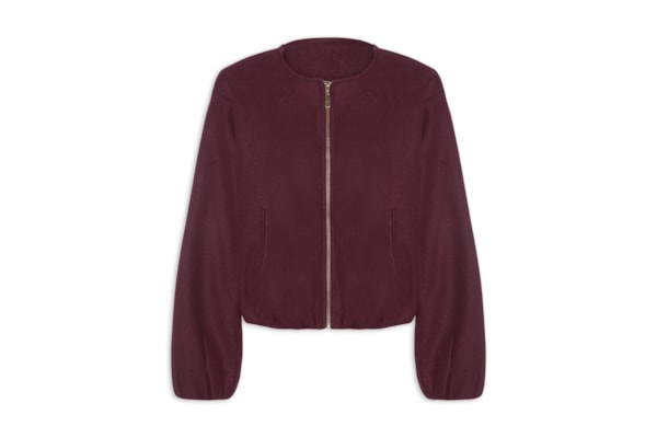 Casaco Feminino Gola Redonda - Vermelho