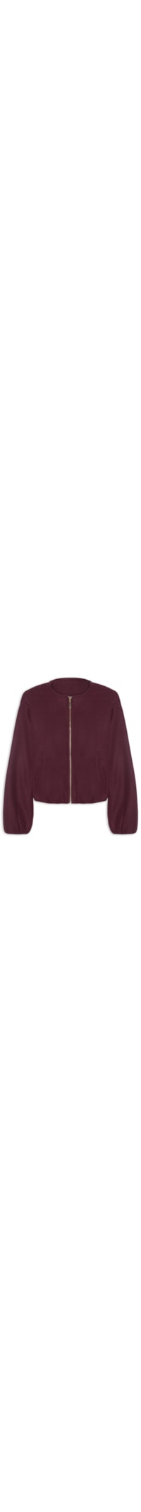 Casaco Feminino Gola Redonda - Vermelho