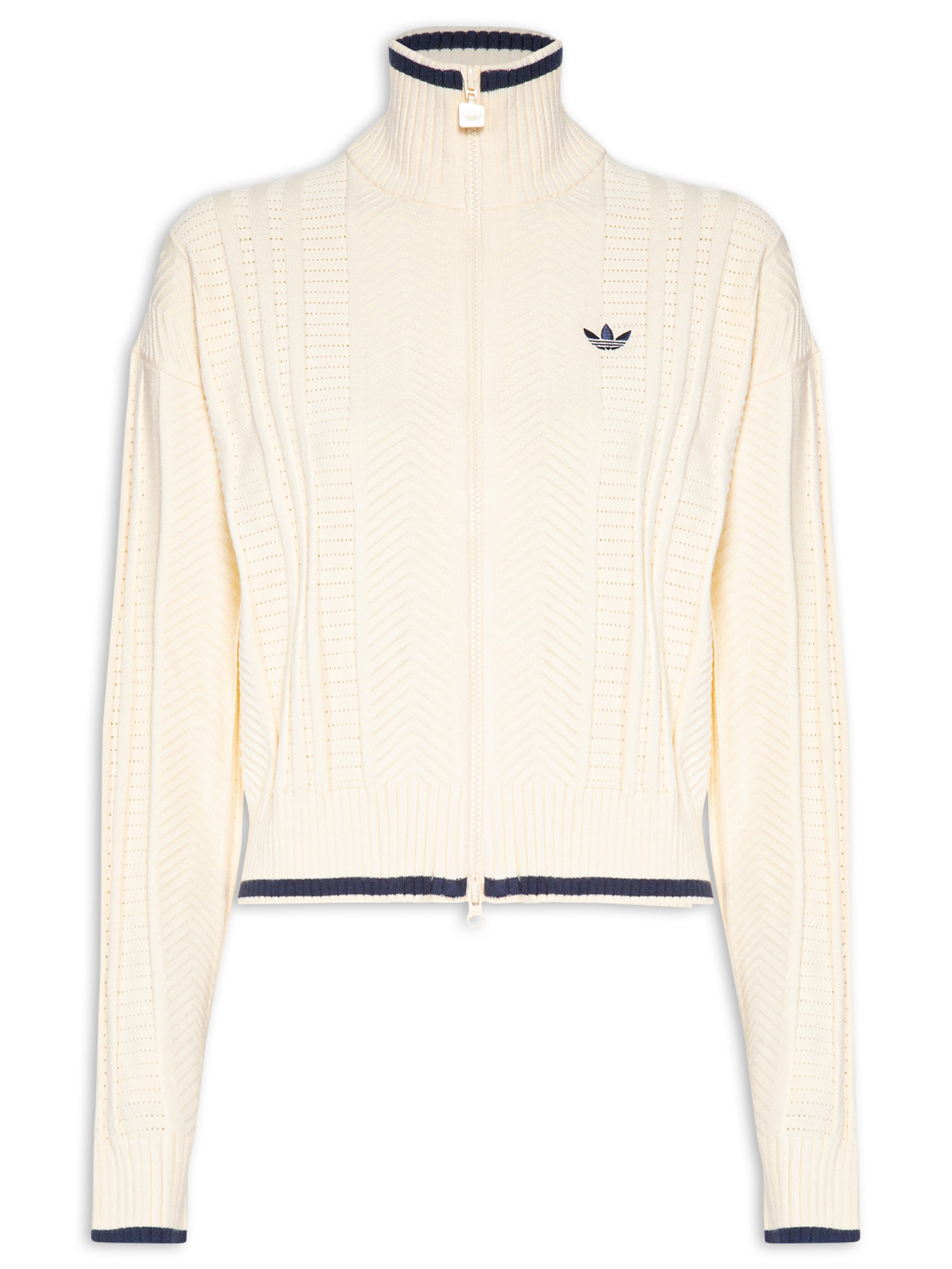 Casaco Feminino Gola Tricot Amarelo Adidas Originals