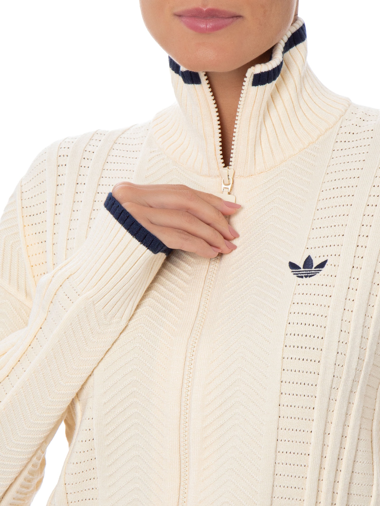 Casaco Feminino Gola Tricot Amarelo Adidas Originals