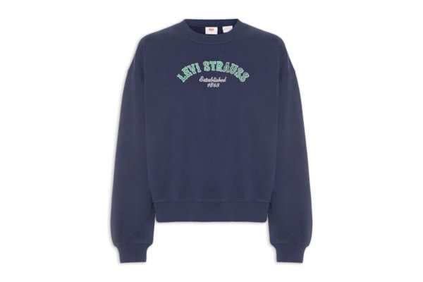 Casaco Feminino GR Boxy Crewneck - Azul
