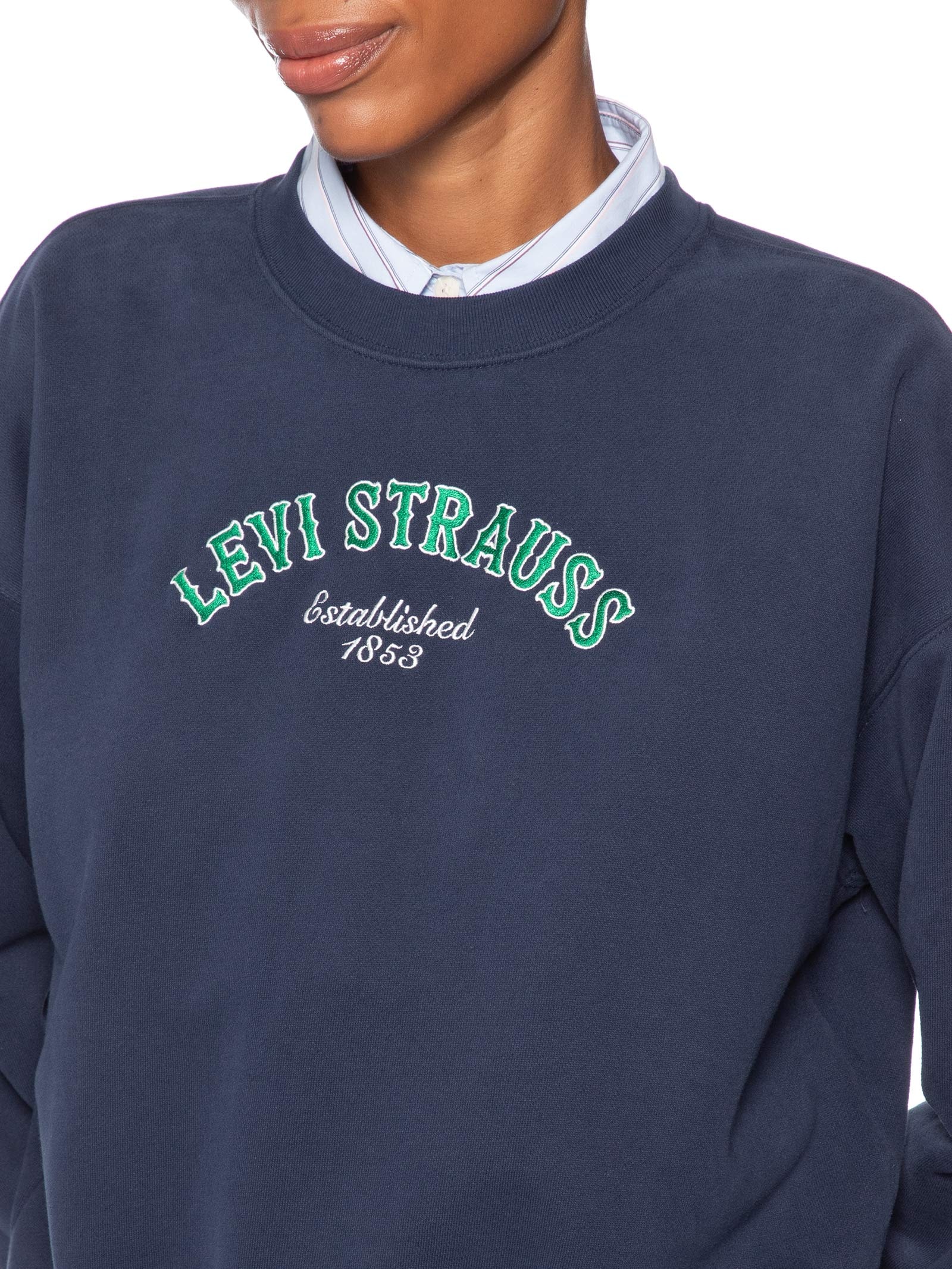 Casaco Feminino GR Boxy Crewneck Azul Levi's