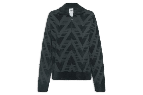 Casaco Feminino Knit Half Zipped– Preto