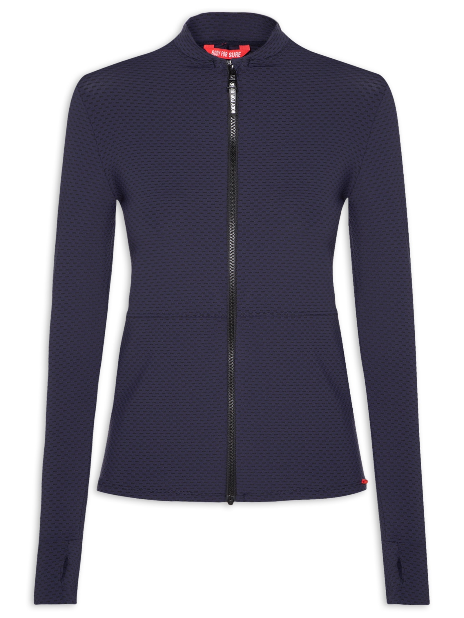Casaco Feminino Liso Azul Body For Sure