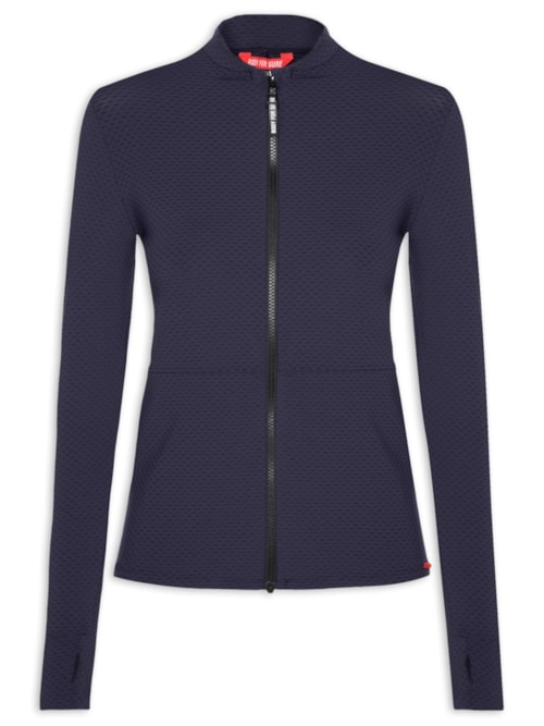 Casaco Feminino Liso – Azul