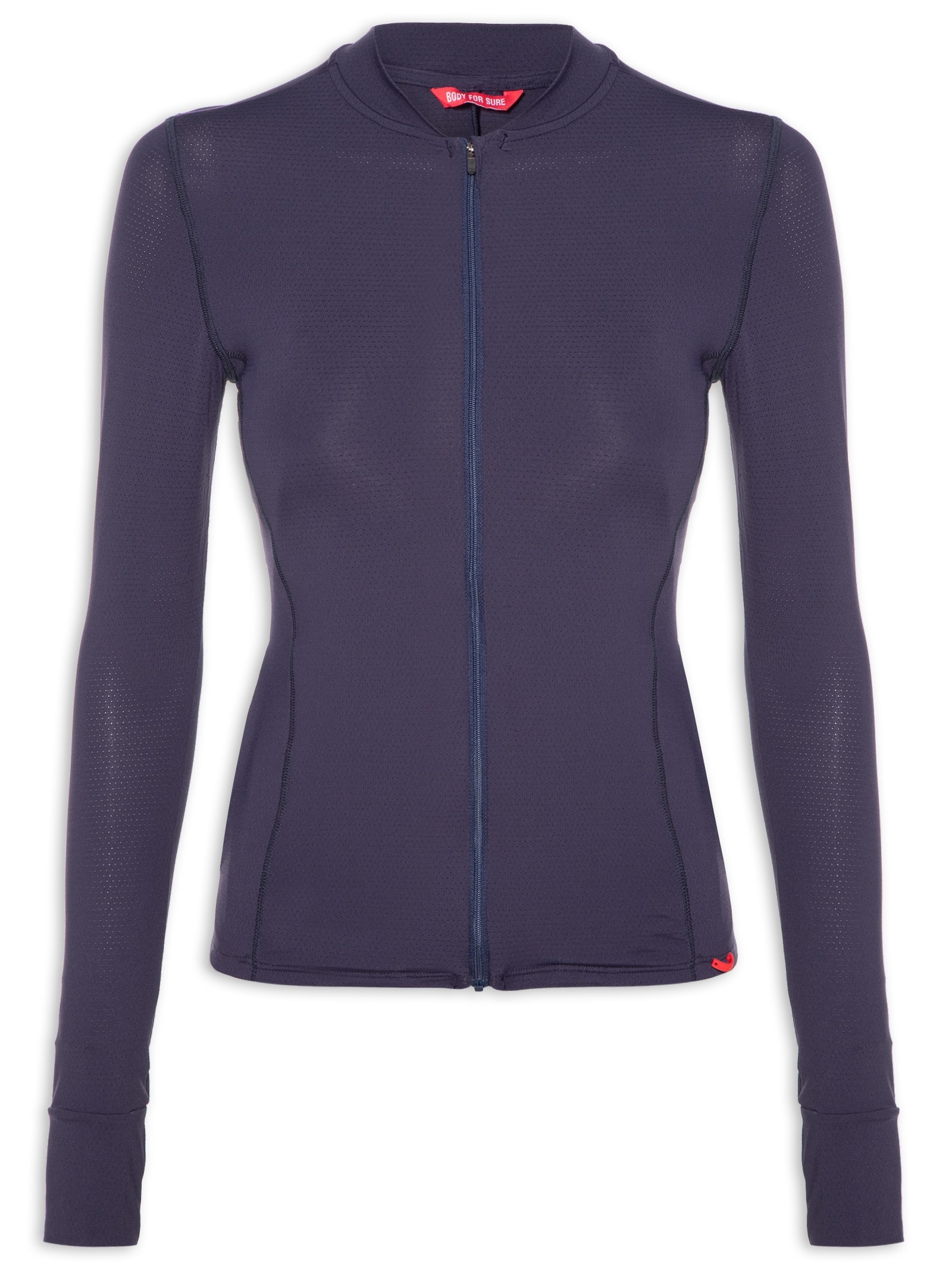 Casaco Feminino Liso Azul Body For Sure