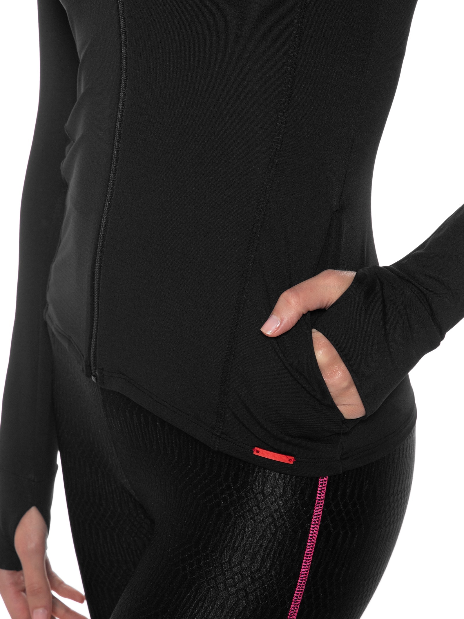 Casaco Feminino Liso Preto Body For Sure