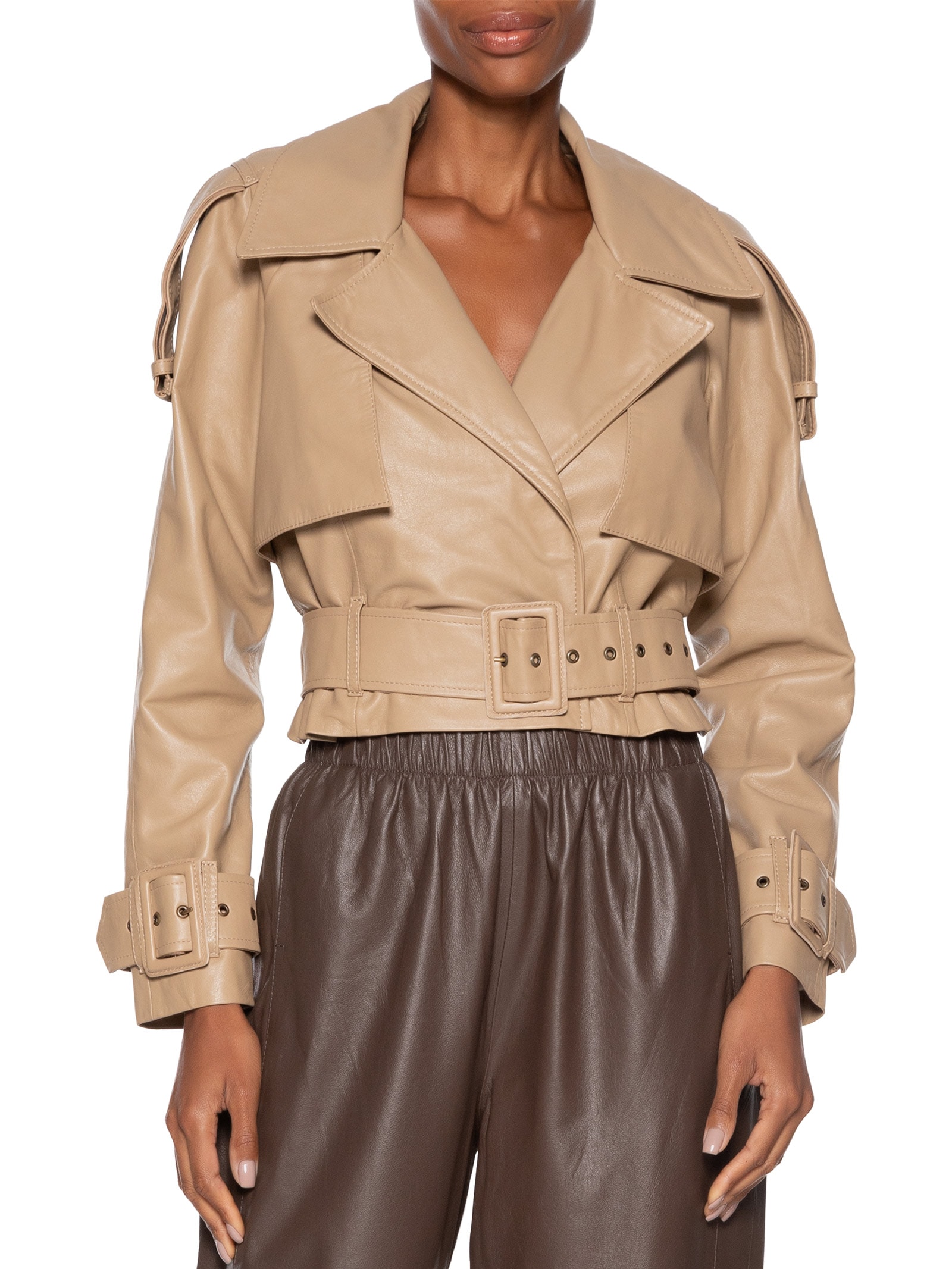 Casaco Feminino Loui Oversized Bege Studio Kalline