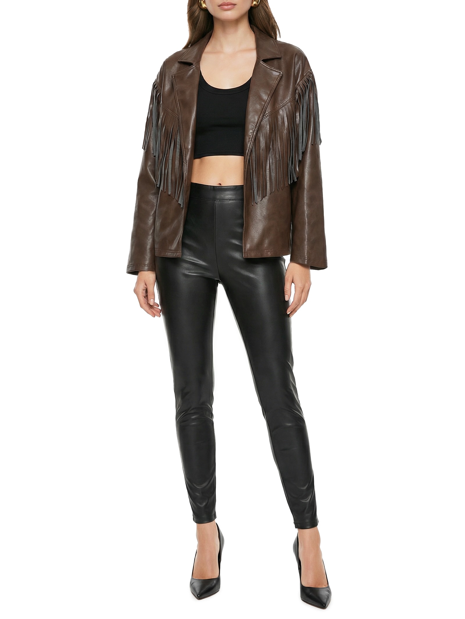 Casaco Feminino Manga Longa Marrom My Favorite