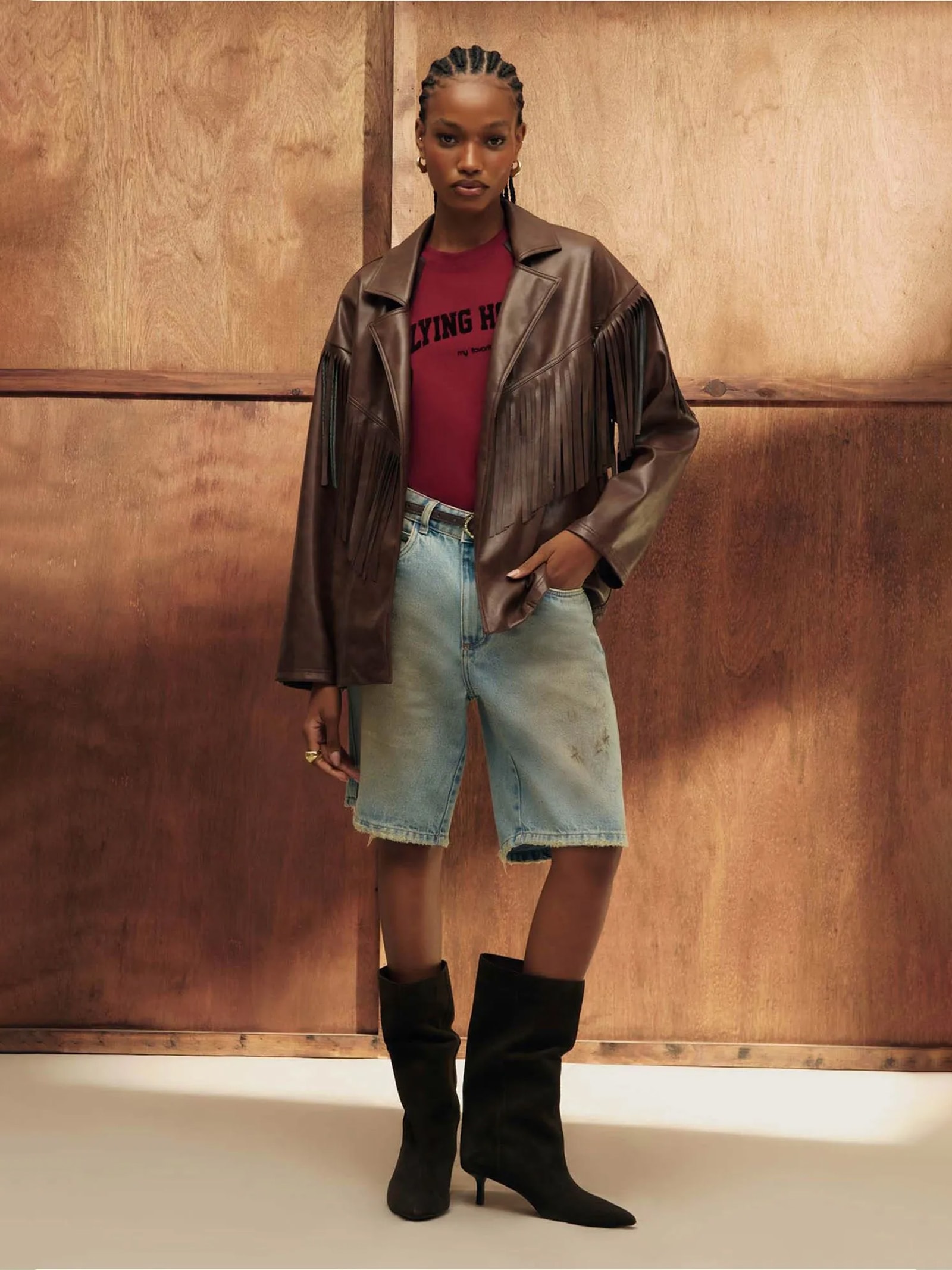 Casaco Feminino Manga Longa Marrom My Favorite