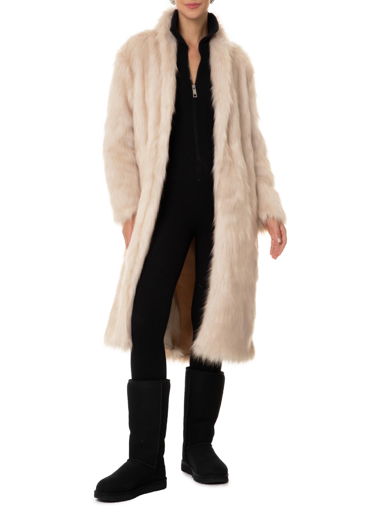 Casaco Feminino Maxi Bege Anselmi