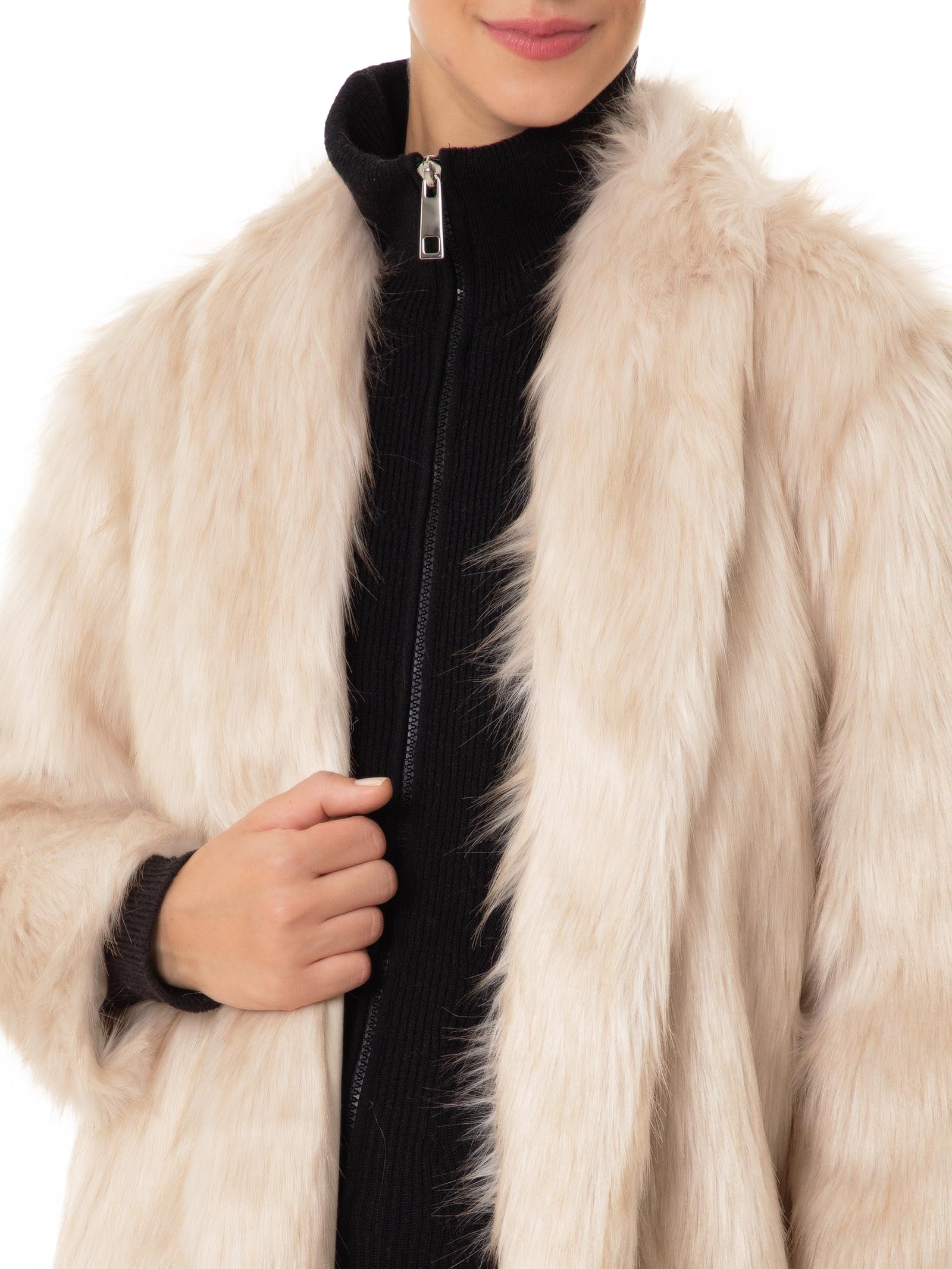 Casaco Feminino Maxi Bege Anselmi