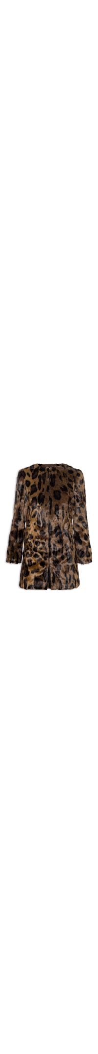 Casaco Feminino Maxi De Onça - Animal Print