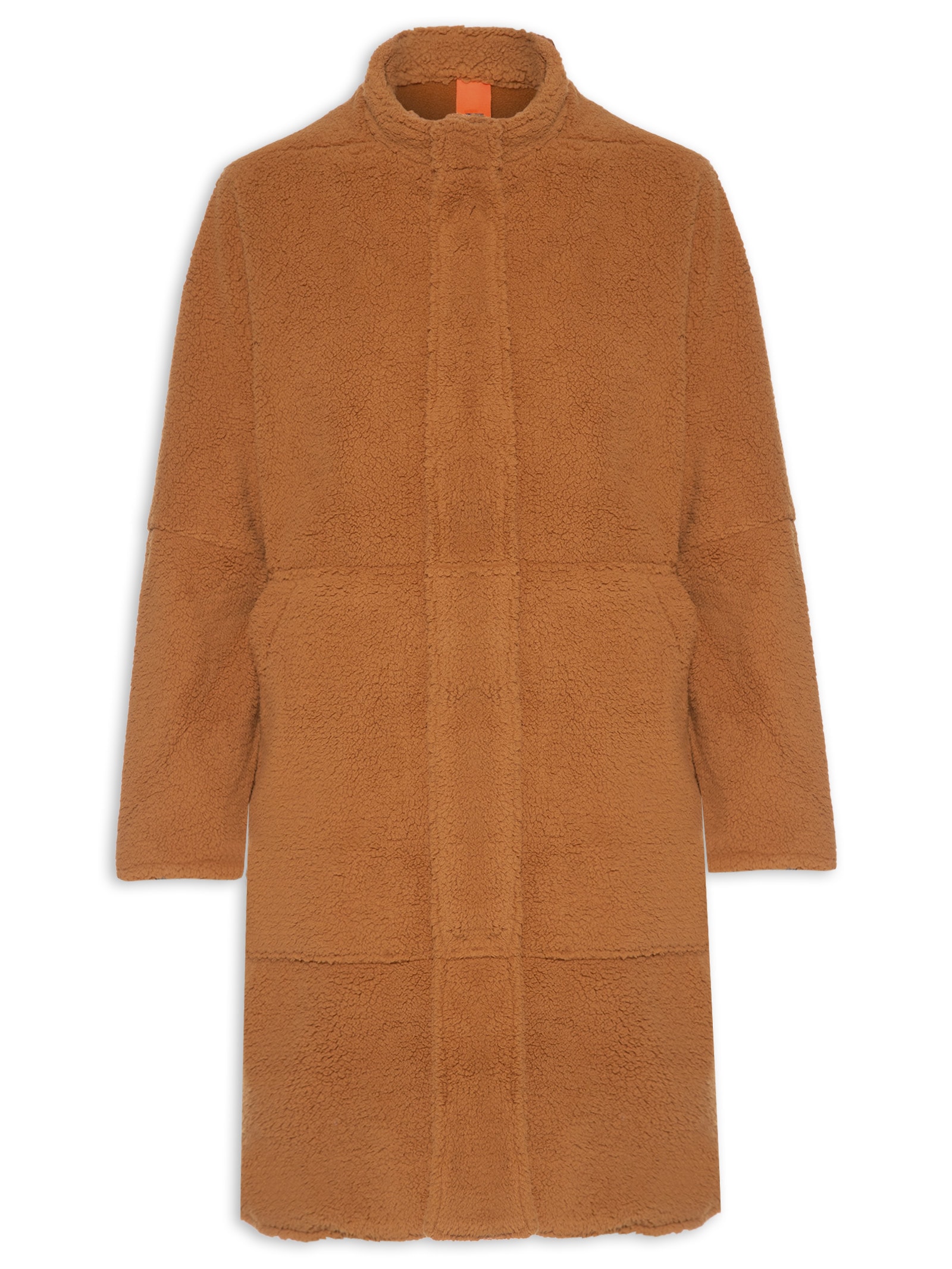 Casaco Feminino Midi Fleece Double Face - Marrom - Osklen