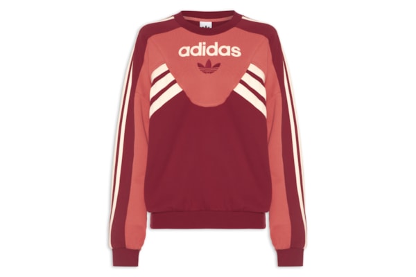 Casaco Feminino Moletom Crew Main - Vermelho