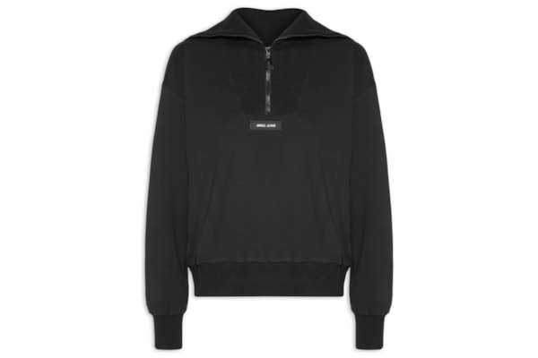 Casaco Feminino Moletom - Preto