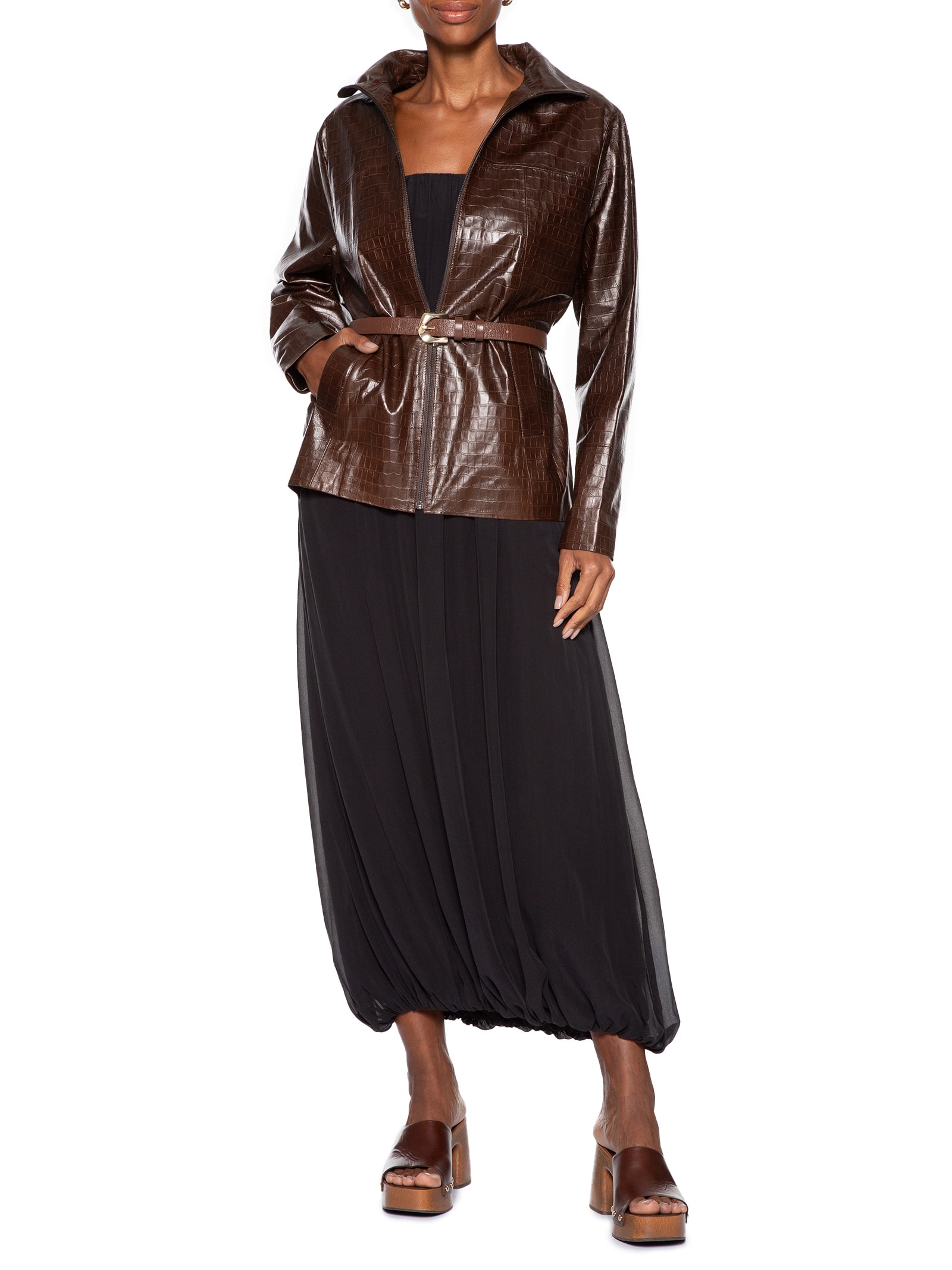 Casaco Feminino Naomi Marrom Studio Kalline